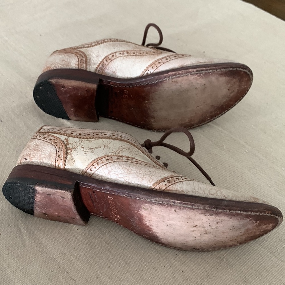 Bed Stu Brand Cream Distressed Oxfords Size 8 - Cobbler Series - VGUC - Picture 8 of 9